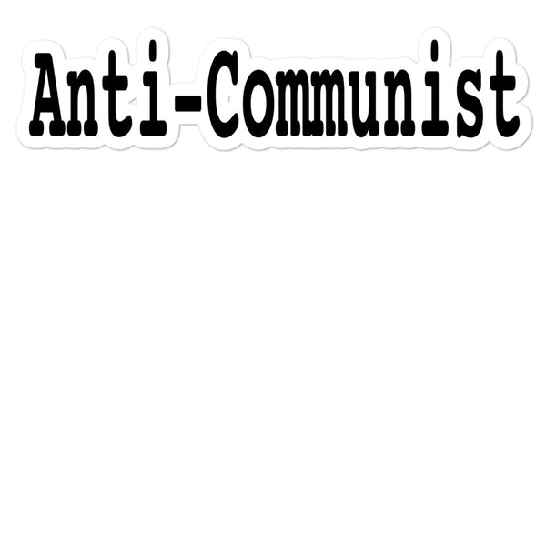 Anti-Communist vinyl stickers