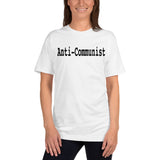 (Made in USA) Anti-Communist unisex T-Shirt — white
